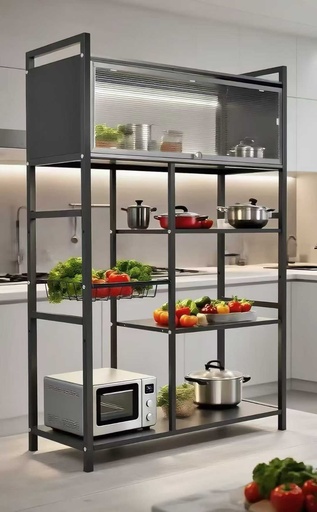 [AM-6751] Kitchen Multi-layer Vegetable Pot Storage Cart / عربة تخزين أواني الخضار متعددة الطبقات للمطبخ