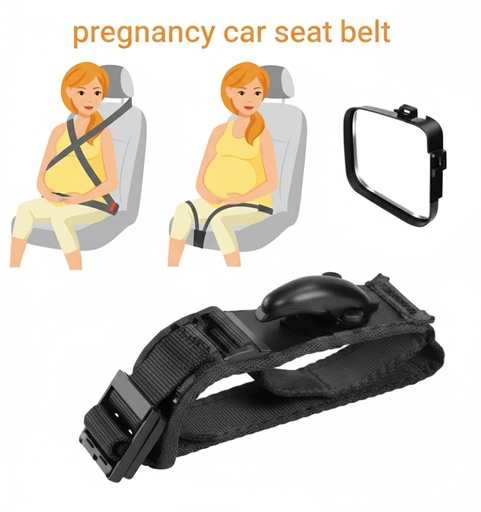 [AM-9156] pregnancy seat belt adjuster /أداة ضبط حزام الأمان للحوامل