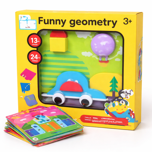 [AM-9161] Funny Geometry / لعبة تركيب الأشكال 
