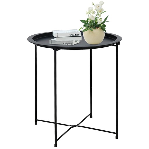 [AM-6805] Round Folding Side Table/طاولة جانبية مستديرة قابلة للطي