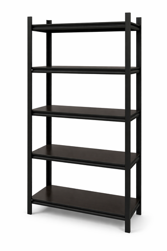 [AM-8035] METAL FRAME WITH WOODEN SHELF 