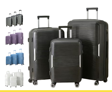Luxury Suitcases 3 PCS Set 20 24 28 Inch /مجموعة حقائب سفر فاخرة من 3 قطع، مقاسات 20 و24 و28 بوصة