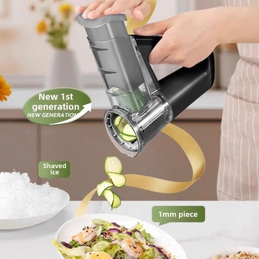 [AM-5859] Electric Vegetable Slicer Multi-Functional/قطاعة خضروات كهربائية متعددة الوظائف