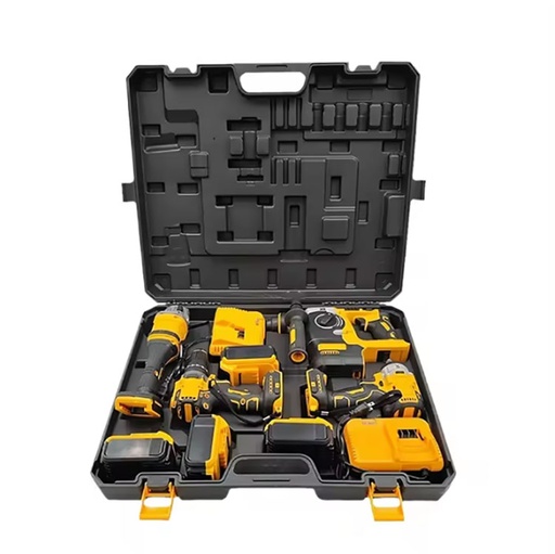 [AM-6965] Multi-Function Power Tool Set - Chargeable Cordless Drill/مجموعة أدوات كهربائية متعددة الوظائف - مثقاب لاسلكي قابل للشحن