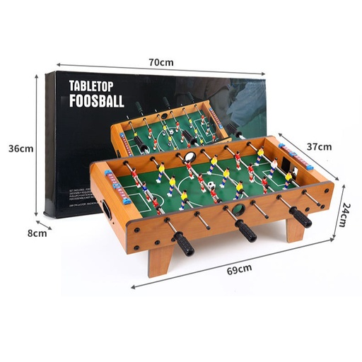 [AM-7042] Wooden Mini Foosball Table Top Football Soccer Game\لعبة كرة قدم مصغرة خشبية