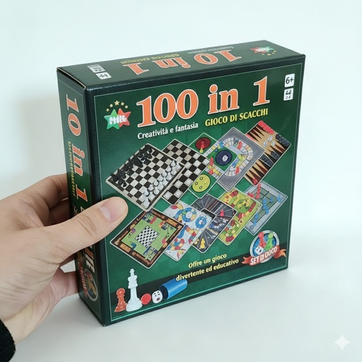 [AM-7046] 100-IN-1 BOARD GAMES/العاب لوحية 100 في 1