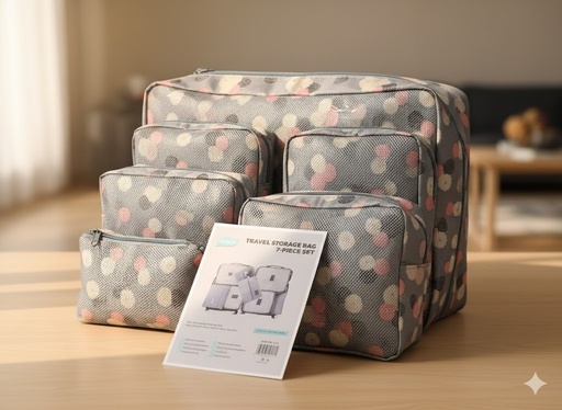 [AM-4189] TRAVAL STORAGE BAG / طقم حقائب التنظيم للسفر