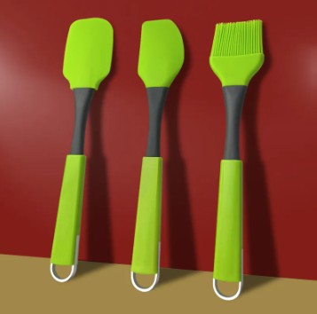 [AM-3667] Silicone Spatula and Brush Set /مجموعة ملعقة وفرشاة من السيليكون