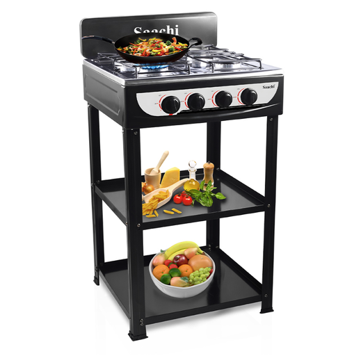 [AM-2564] 4-Burner Gas Oven With Stand /فرن غاز 4 شعلات مع ستاند