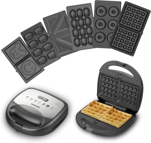 [AM-5729] 7 in 1 Multi Snack Maker / شواية السندويش 7 في 1