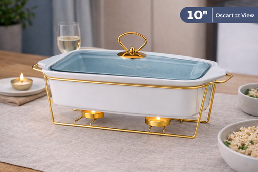 [AM-7192] CERAMIC CHAFING DISH/طبق تقديم تسخية سيراميكي