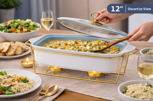 [AM-7193] CERAMIC CHAFING DISH/طبق تقديم تسخية سيراميكي