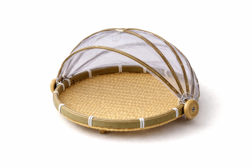 [AM-7208] BAMBOO FOOD COVER SMALL SIZE/غطاء طعام من الخيزران، صغير الحجم