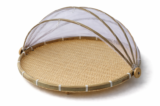 [AM-7209] BAMBOO FOOD COVER MEDIUM  SIZE/غطاء طعام من الخيزران، متوسط ​​الحجم