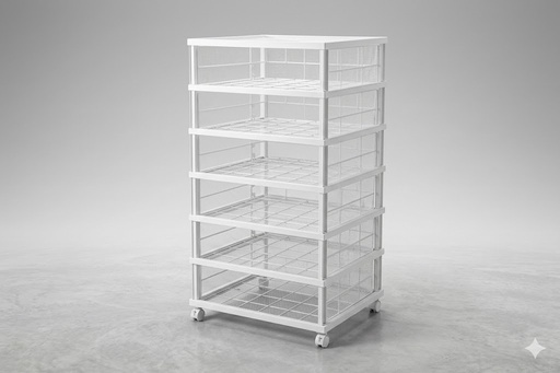 [AM-7225] PLASTIC SHOE CABINET 5 LAYERS/خزانة احذية بلاستيكية من 5 طبقات