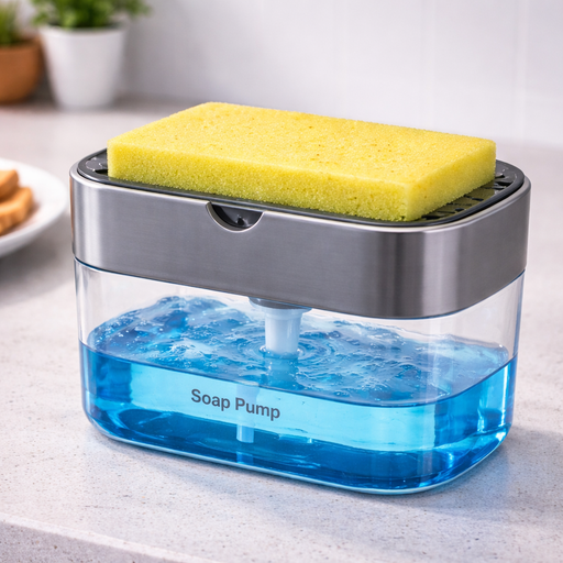 [AM-5008] SOAP PUMP AND SPONGE /مضخة صابون وإسفنجة